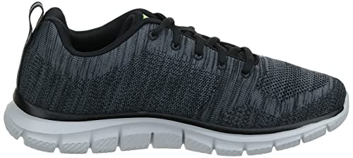 Skechers Men's Track Front Runner Lace-up Sneaker Oxford, Charcoal/Black, 8.5