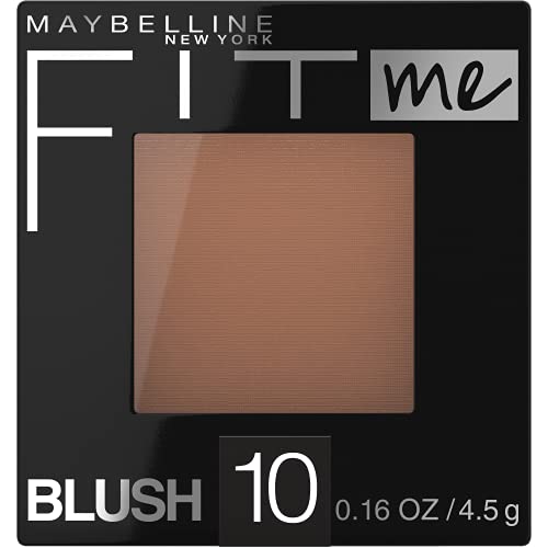 Maybelline Fit Me Blush, Lightweight, Smooth, Blendable, Long-lasting All-Day Face Enhancing Makeup Color, Buff, 1 Count