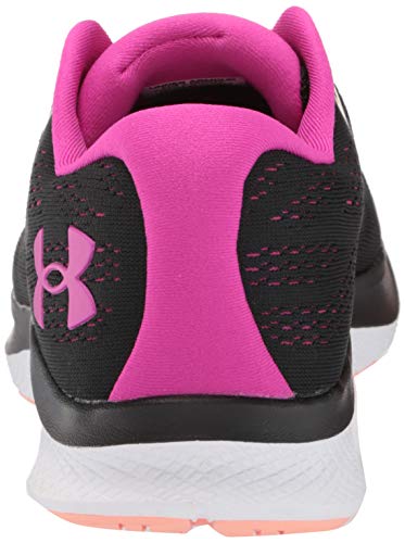 Under Armour Women's Charged Bandit 6 Running Shoe, Black (002)/White, 6