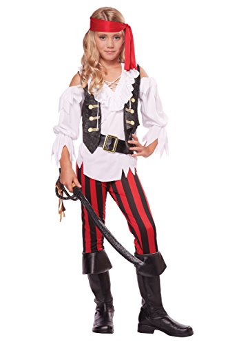 Girl's Posh Pirate Costume Medium (8-10)
