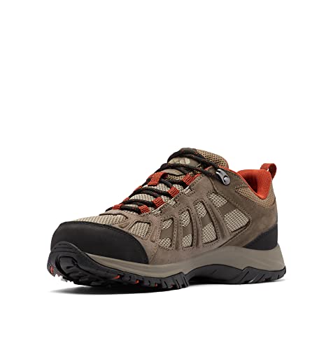 Columbia Men's Redmond III Waterproof Hiking Shoe, Pebble/Dark Sienna, 12