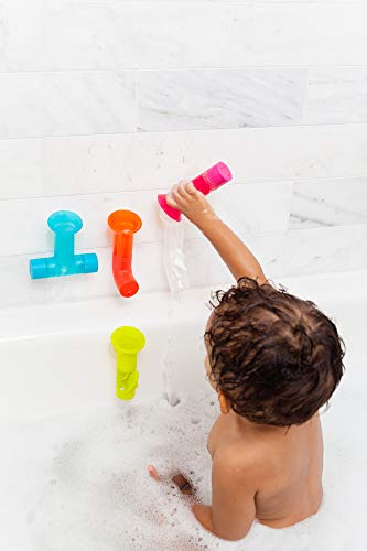 Boon PIPES Toddler Bath Toys - Toddler and Baby Bath Toys - Multicolored - Ages 12 Months and Up - 5 Count