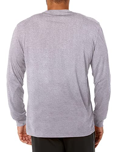 Ultra Game -NBA Men's Active Long Sleeve Pullover T-Shirt Heather Gray Large