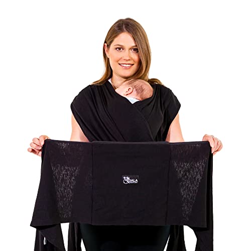 Koala Babycare Baby Carrier Wrap, Easy to Wear As a T-Shirt - Baby Wearing Wrap One Size Fits All - Newborn Wrap Carrier Up to 22lbs