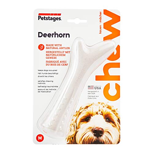 Petstages Deerhorn Antler Alternative Dog Chew Toy, Medium