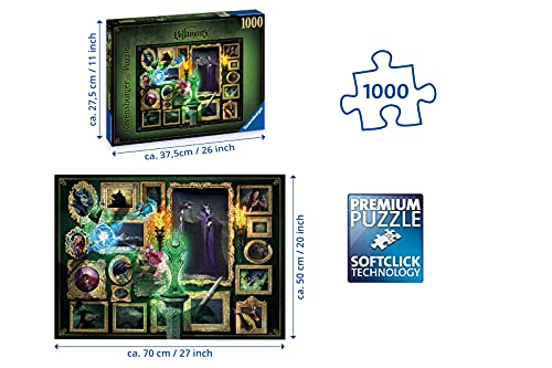 Ravensburger Disney Villainous Maleficent 1000 Piece Jigsaw Puzzle for Adults – Every Piece is Unique, Softclick Technology Means Pieces Fit Together Perfectly