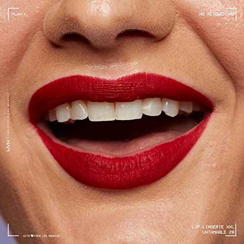 NYX PROFESSIONAL MAKEUP Lip Lingerie XXL Matte Liquid Lipstick - Untamable (Brick Red)