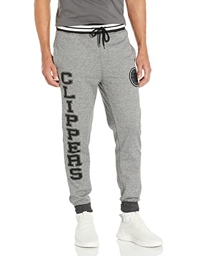 Ultra Game NBA Men's Soft Fleece Active Jogger Sweatpants, Black Marl, Small