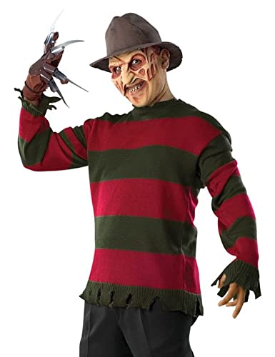 Rubie's mens A Nightmare on Elm Street Deluxe Freddy Sweater Costume Top, Multicolor, Extra-Large US