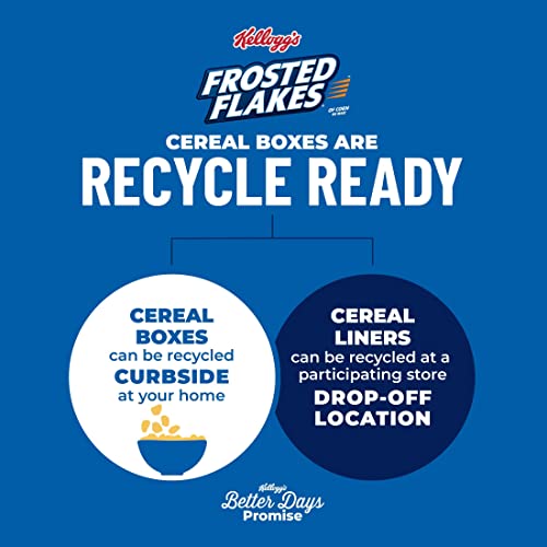 Frosted Flakes Cold Breakfast Cereal, 8 Vitamins and Minerals, Kids Snacks, Family Size, Strawberry Milkshake (6 Boxes)