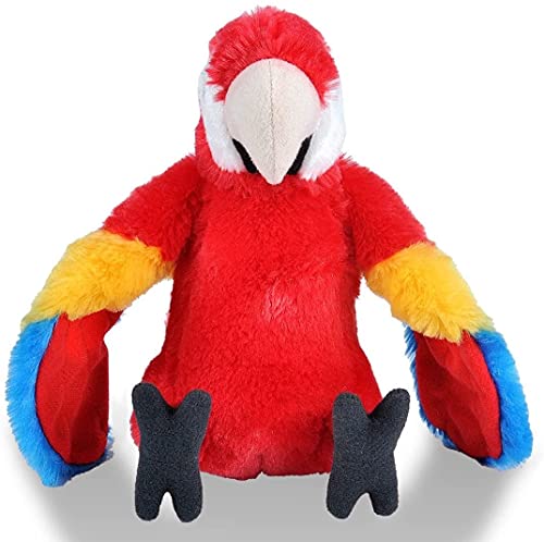 Wild Republic Scarlet Macaw Plush, Stuffed Animal, Plush Toy, Gifts for Kids, Cuddlekins 12 Inches