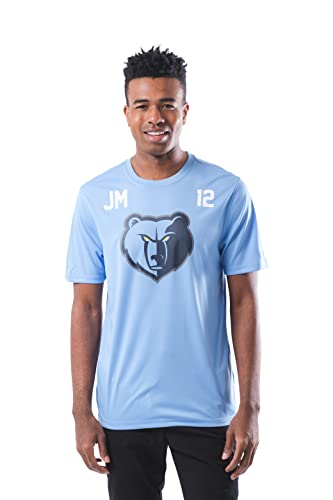 Ultra Game NBA Memphis Grizzlies - Ja Morant Mens Active Tee Shirt, Team Color, Large