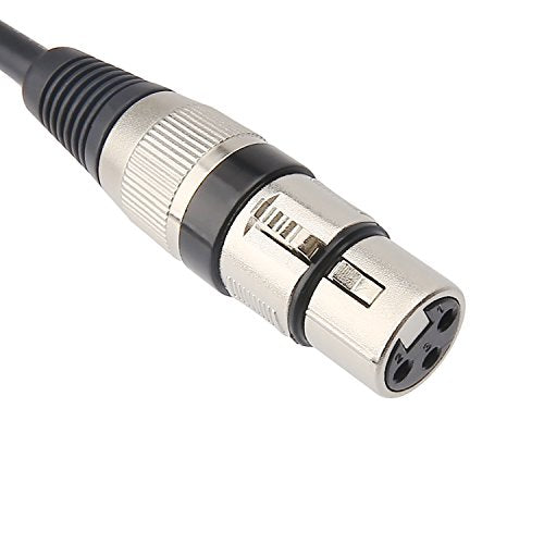 tisino XLR Female to 1/4 Inch (6.35mm) TRS Jack Lead Balanced Signal Interconnect Cable XLR to Quarter inch Patch Cable - 3.3 Feet