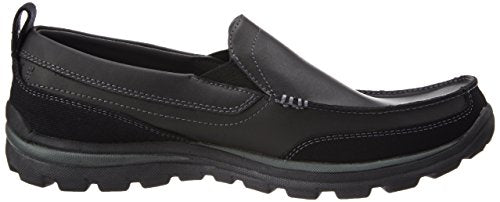 Skechers Men's Relaxed Fit Memory Foam Superior Gains Slip-On,10.5 M US,Black