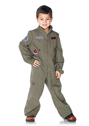 Leg Avenue Toys And Games - Top Gun Movie Boys Flight Suit Adult Sized Costumes, Khaki, X-Small US