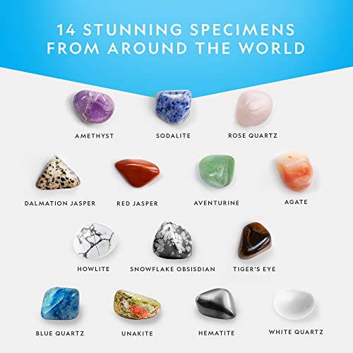 NATIONAL GEOGRAPHIC Premium Polished Stones - 5 Pounds of 1/2-Inch Tumbled Stones and Crystals Bulk, Arts and Crafts, Rock and Mineral Kit, Rocks for Kids, STEM Toys