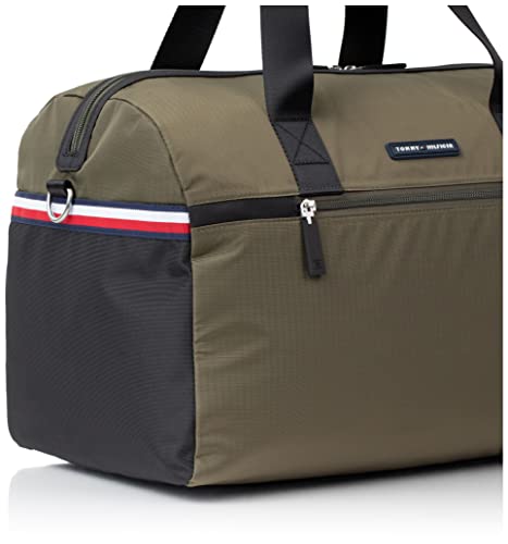 Tommy Hilfiger Men's Alexander Duffle Bag Handbag, Army Green/Black, One Size