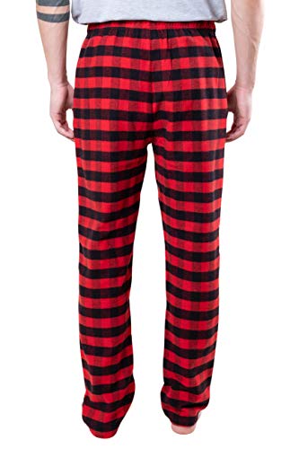 Ultra Game NBA Chicago Bulls Mens Sleepwear Super Soft Flannel Pajama Loungewear Pants, Team Color, XX-Large