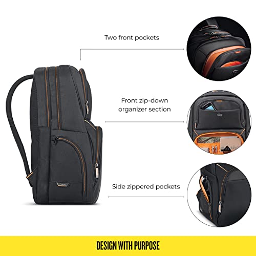 Solo New York UBN701-4 17.3 Inch Device Backpack, Black, 17.5 x 11.75 x 8