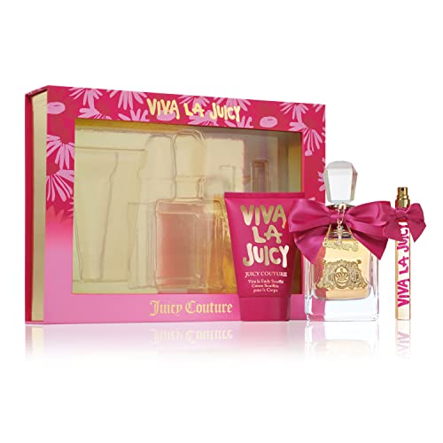 Juicy Couture Viva La Juicy 3 Piece Fragrance Gift Set, Perfume for Women