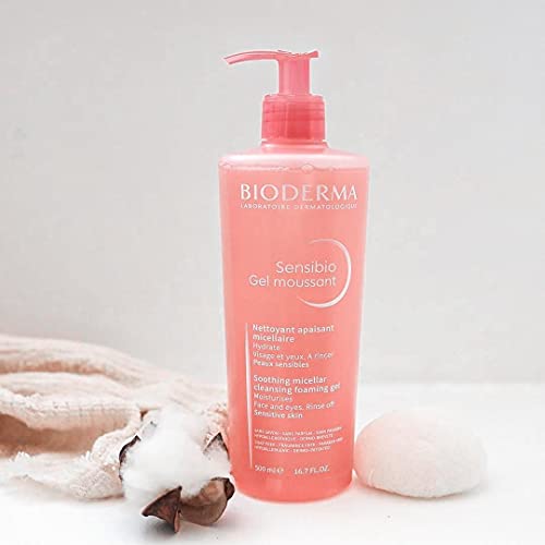 Bioderma - Sensibio Foaming Gel - Hydrating and Gentle Facial Cleanser and Makeup Remover - Face Wash for Sensitive Skin