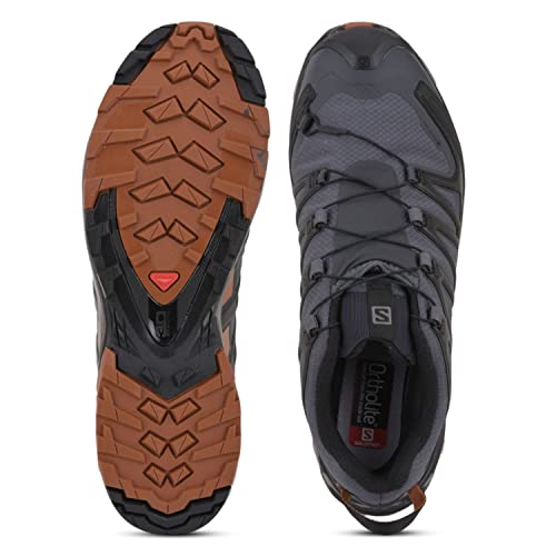 Salomon Men's XA PRO 3D v8 Gore-TEX Trail Running Shoes, Ebony/Caramel Cafe/Black, 9 Wide