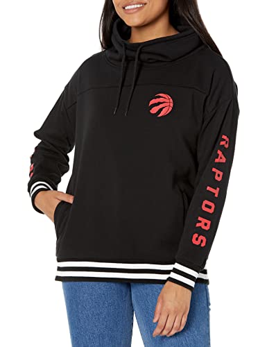 Ultra Game NBA Toronto Raptors Womens Quarter Zip Fleece Pullover Sweatshirt with Zipper, Team Color, Small