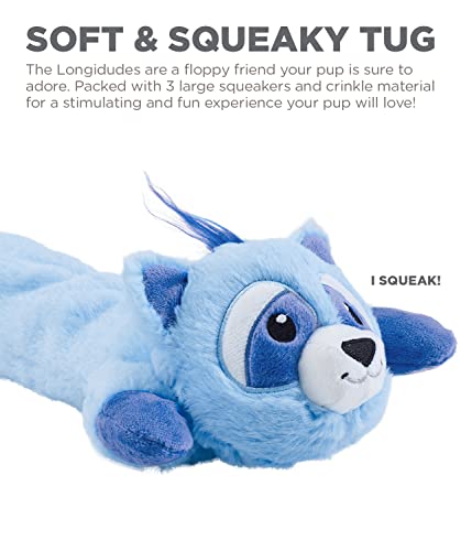 Charming Pet Longidudes Raccoon Plush and Squeaky Dog Tug Toy