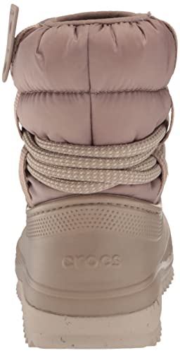 Crocs Women's Classic Neo Puff Luxe Winter Boots Snow, Mushroom, 7