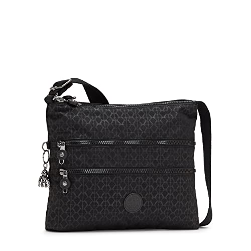 Kipling Women’s Alvar Crossbody, Super Light, Durable Messenger, Nylon Shoulder Bag, Signature Emb