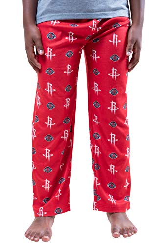 Ultra Game NBA Houston Rockets Youth 2 Piece Pjs Lounge Pants and Tee Set, Team Color, 10/12