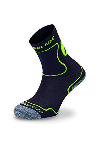 Rollerblade Performance Kids Socks, Inline Skating, Multi Sport, Black and Green X-Small