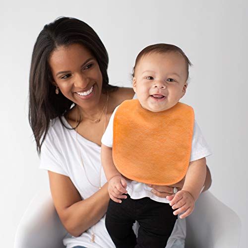 Neat Solutions 8 Count Multi-Color Solid Knit Terry Feeder Bib, Boy