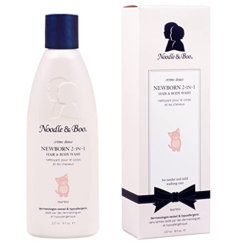Noodle and Boo 2 in 1 Newborn Hair and Body Wash for Baby, Tear Free and Hypoallergenic, 8 Fl Oz (Pack of 1)