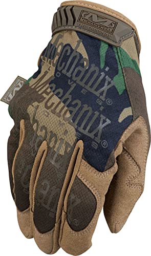 Mechanix Wear - Original Woodland Camo Tactical Gloves (Large, Camouflage) (MG-77-010)