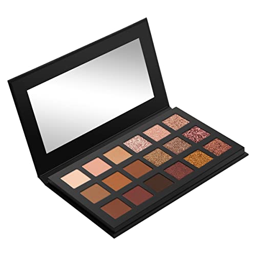 LORAC PRO Matte and Shimmer Eyeshadow Palette, Soleil | Glitter | Mirror Compact | Cruelty Free, Gluten Free, Vegan