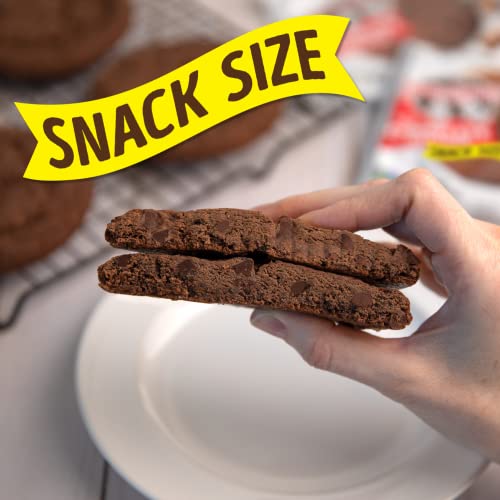 Lenny and Larry's The Complete Crunchy Cookie, Double Chocolate, 6g Plant Protein, Vegan, Non-GMO, 1.25 Ounce Pouch (Pack of 12)