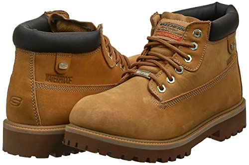 Skechers Men's Sargeants-Verdict Waterproof Boot Fashion, WTG, 10.5 Medium US