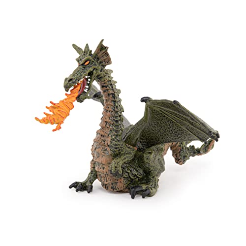 Winged Dragon with Fire (Winged Blue or Green Dragon; Colors may vary)