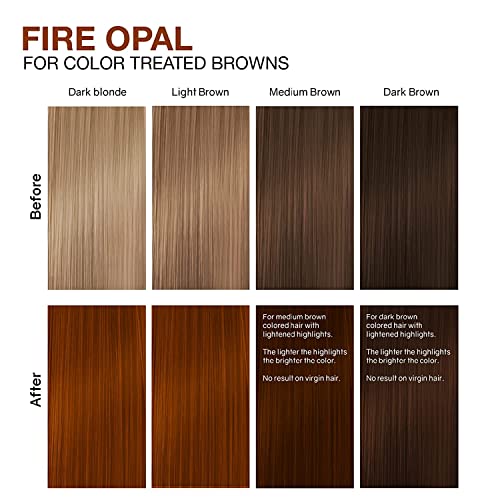 Celeb Luxury Gem Lites Colorditioner, Semi-Permanent Professional Hair Color Depositing Conditioner, Fire Opal