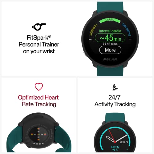 POLAR Unite - Fitness Watch, 24/7 Activity Tracker, Automatic Sleep Tracking, Connected GPS, Smart Daily Workout Guidance, Recovery Measurement, 130 Sports Profiles, Wrist-Based Heart Rate Monitor