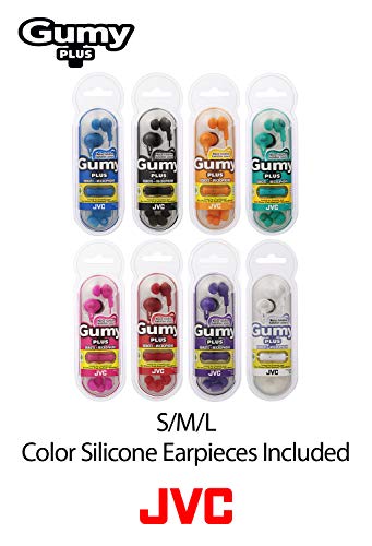 JVC HAFR6R Gumy Plus Headphones (Red)