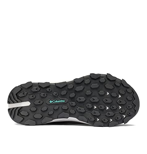 Columbia Women's Hatana Max Outdry Hiking Shoe, Dark Grey/Electric Turquoise, 12