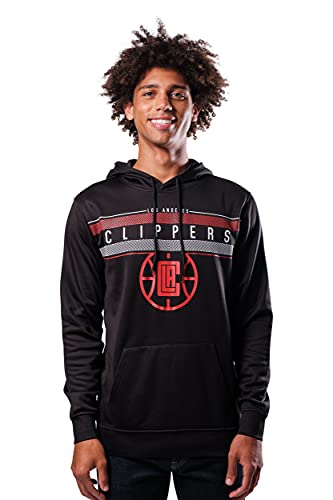 Ultra Game NBA Men's Fleece Midtown Pullover Sweatshirt, Black, X-Large