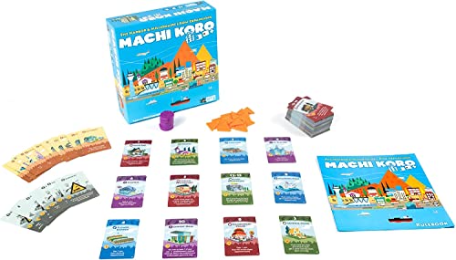 Pandasaurus Games Machi Koro The EXPANSIONS | City Building Strategy Board Game | Fast-Paced Dice Rolling Game for Adults and Kids | Ages 10+ | 2-5 Players | Average Playtime 30-45 Minutes | Made