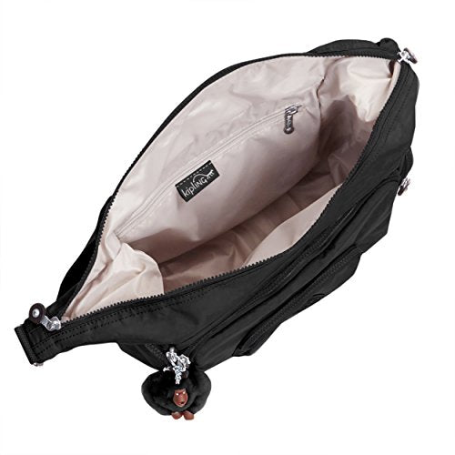 Kipling Women's Erica Solid Crossbody Bag, Black t, One Size