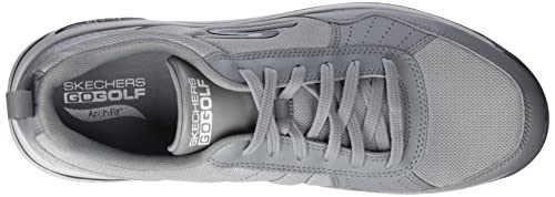 Skechers Men's Go Arch Fit Golf Shoe Sneaker, Gray, 11