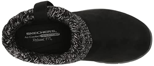 Skechers Women's Easy Going-Cozy Weather Ankle Boot, Black, 10
