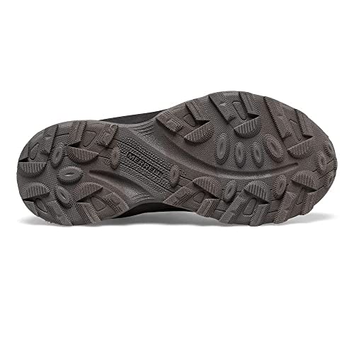 Merrell Moab Speed Low Alternative Closure Waterproof Sneaker, Triple Black, 12 US Unisex Big Kid