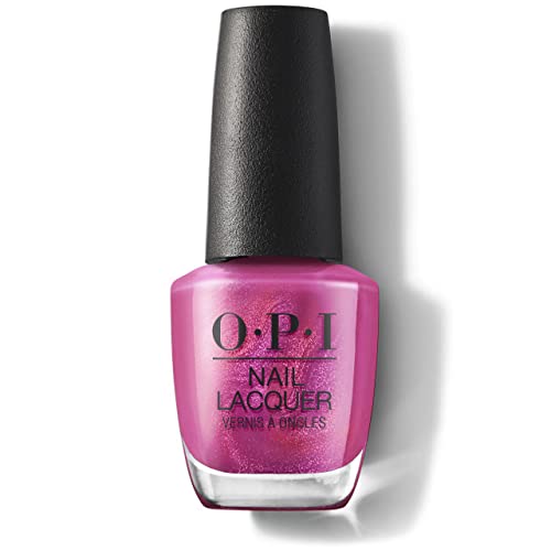 OPI Nail Lacquer, Mylar Dreams, Red Nail Polish, Holiday'21 Celebration Collection, 0.5 fl. oz.